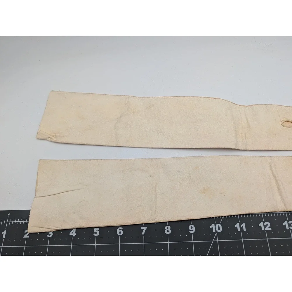 Gants‎ Lavables Opera Gloves Cream Leather Vintage Size 6 France